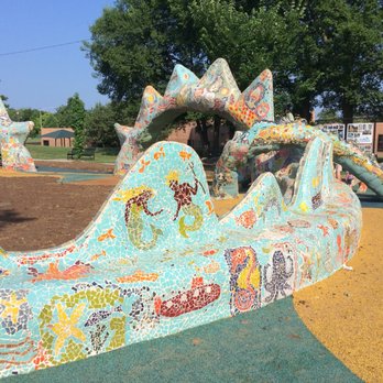 Fannie Mae Dees Park - Mosaic sea serpent - Parks Near Me - Nashville, Tennessee