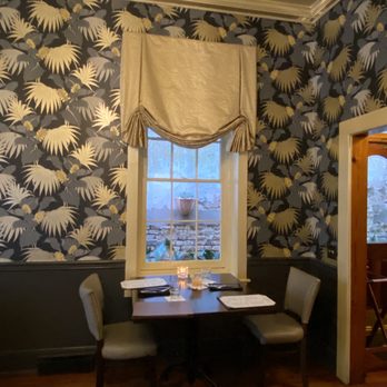 82 Queen - Inside-our table in one of their many different rooms. Loved the wallpaper!!! - Southern Near Me - Charleston, South Carolina 82 Queen - Inside-our table in one of their many different rooms. Loved the wallpaper!!! - Southern Near Me - Charleston, South Carolina