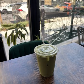 Compelling Coffee - Iced pistachio matcha latte - Coffee & Tea Near Me - Los Angeles, California Compelling Coffee - Iced pistachio matcha latte - Coffee & Tea Near Me - Los Angeles, California