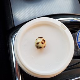 Got a chocolate covered espresso bean w/ my coffee! Got a chocolate covered espresso bean w/ my coffee!