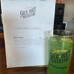 Cocktail and menu Cocktail and menu