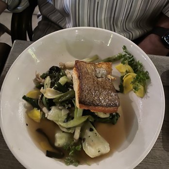 The Osprey - Salmon and bok choy - Seafood Near Me - Orlando, Florida The Osprey - Salmon and bok choy - Seafood Near Me - Orlando, Florida