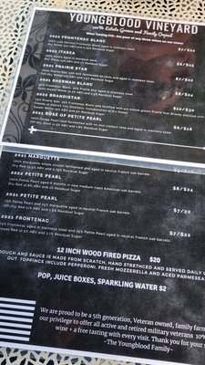 Menu photo 7 Youngblood Vineyard Ray, MI Menu photo 7 Youngblood Vineyard Ray, MI