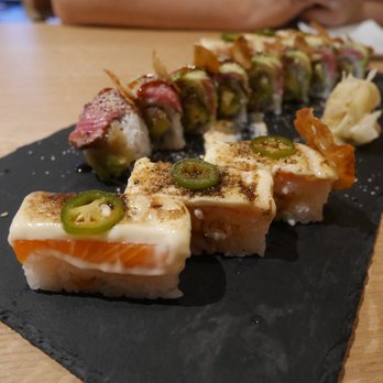 Yugo Restaurant - Oshi sushi (I'm not a massive fan of all the mayo, but I still loved it) - Japanese Near Me - Vancouver, British Columbia