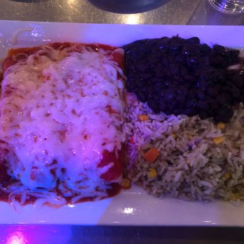 Vagabond - Vegetarian enchilada with black beans and rice - Mexican Near Me - Milwaukee, Wisconsin Vagabond - Vegetarian enchilada with black beans and rice - Mexican Near Me - Milwaukee, Wisconsin