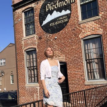 Piedmont Steak House - Smell the aroma. Perfect Steak for a Birthday Girl - Steakhouses Near Me - Culpeper, Virginia