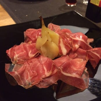 Osteria Qui da Noi - Parma ham and sweetened pear - Italian Near Me - Milan, Michigan Osteria Qui da Noi - Parma ham and sweetened pear - Italian Near Me - Milan, Michigan
