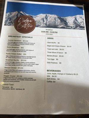 Menu photo 3 Ridge Club Bistro Stateline, NV Menu photo 3 Ridge Club Bistro Stateline, NV