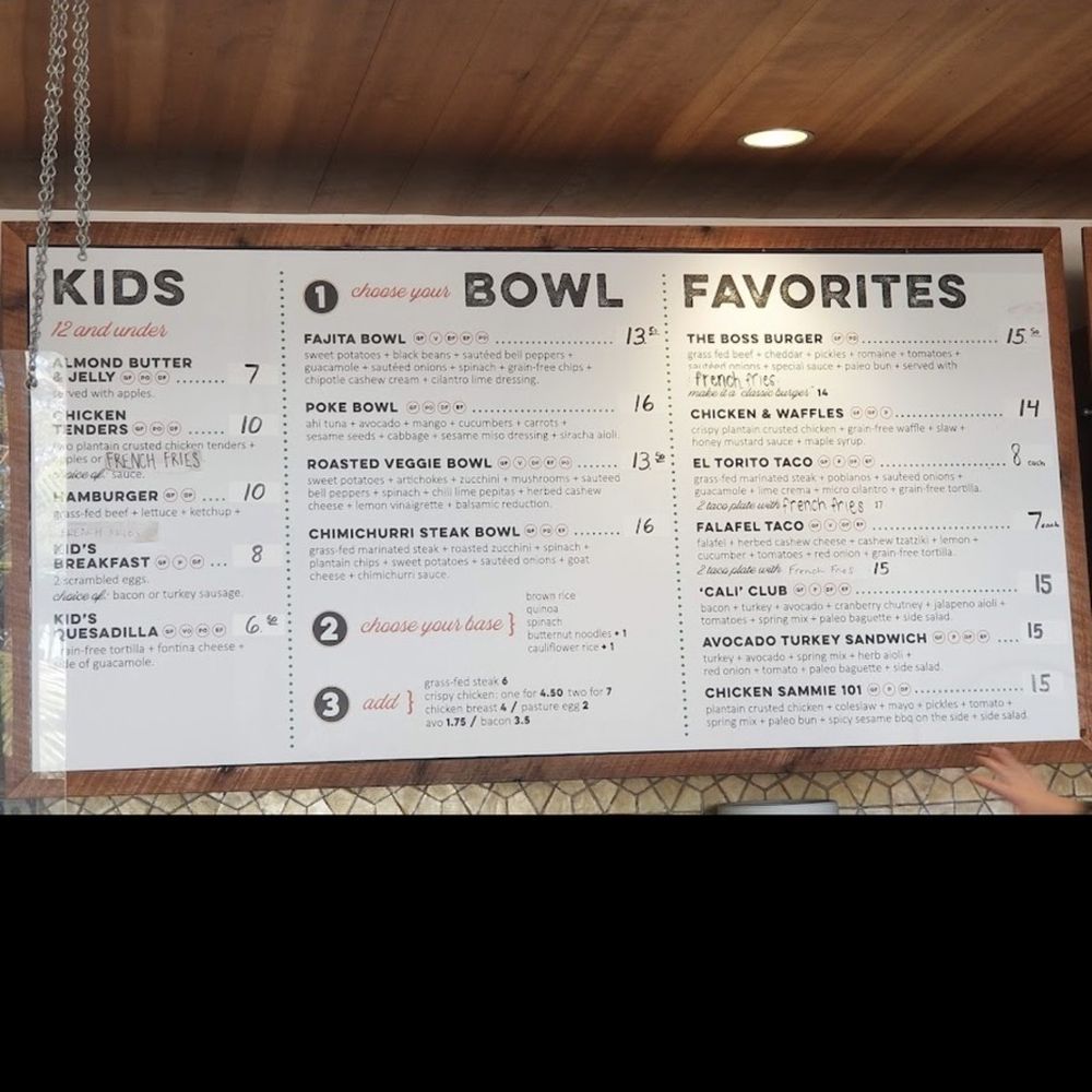 Nectarine Grove - Menu: Kids, Bowls, Favorites - New American Near Me - Encinitas, California Nectarine Grove - Menu: Kids, Bowls, Favorites - New American Near Me - Encinitas, California