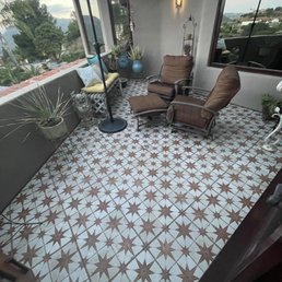 Fresh and rain-proofed patio.