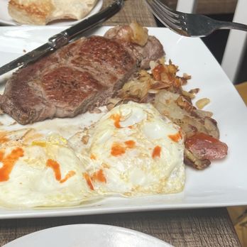 Eggcellent - Steak and egg with home fries - Breakfast & Brunch Near Me - Lewes, Delaware Eggcellent - Steak and egg with home fries - Breakfast & Brunch Near Me - Lewes, Delaware