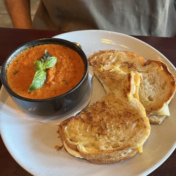 Let’s Yolk About It - Grilled cheese sandwich and tomato soup combo - Breakfast & Brunch Near Me - Long Beach, California