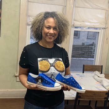 Kicasso Sneaker Art Bar - My masterpiece ( with a lot of help ) - Paint & Sip Near Me - Indianapolis, Indiana Kicasso Sneaker Art Bar - My masterpiece ( with a lot of help ) - Paint & Sip Near Me - Indianapolis, Indiana