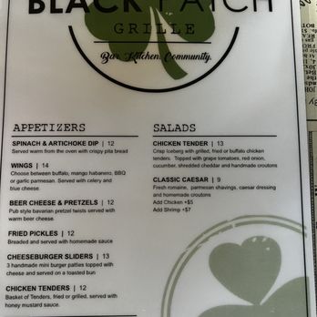 Black Patch Grille - Menu - American Near Me - Princeton, Kentucky Black Patch Grille - Menu - American Near Me - Princeton, Kentucky