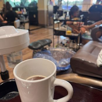 Palazzio Nail Lounge - This hot tea is sooo good! - Nail Salons Near Me - Houston, Texas