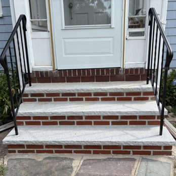 Fenway Masonry & Waterproofing - Our front steps with granite - Masonry/Concrete Near Me - Boston, Massachusetts