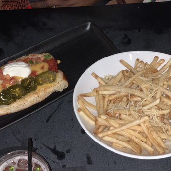 Bar Sebastian - Taco hotdog and fries - Cocktail Bars Near Me - Birmingham, Alabama