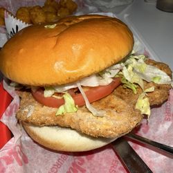 Schoop's Hamburgers - Breaded Pork Tenderloin Sandwich (aka Pork Schnitzel)