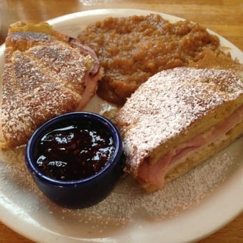 The Peach Cafe - Monte Cristo w/ bourbon sweet potato. - New American Near Me - Monrovia, California
