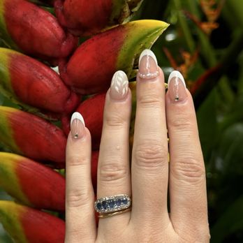 Envy Nails - Gorgeous bridal nails by Linh, she is amazing at nail art! - Nail Salons Near Me - Alameda, California