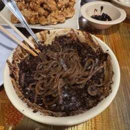 Jajangmyeon, tangsooyuk Jajangmyeon, tangsooyuk