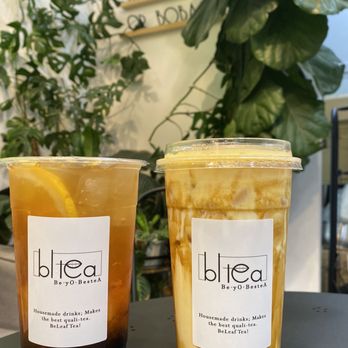 BLTea - Cream Brulee with boba and Sunrise Peaches - Bubble Tea Near Me - Los Angeles, California BLTea - Cream Brulee with boba and Sunrise Peaches - Bubble Tea Near Me - Los Angeles, California