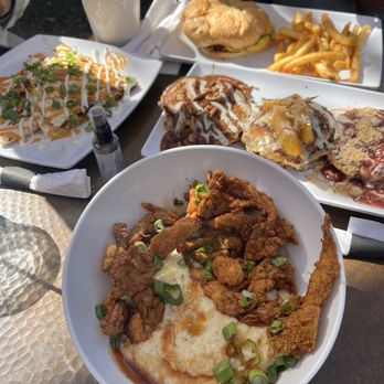 Mo' Brunch & Brews - Hot honey mushroom n grits. - Breakfast & Brunch Near Me - Houston, Texas Mo' Brunch & Brews - Hot honey mushroom n grits. - Breakfast & Brunch Near Me - Houston, Texas