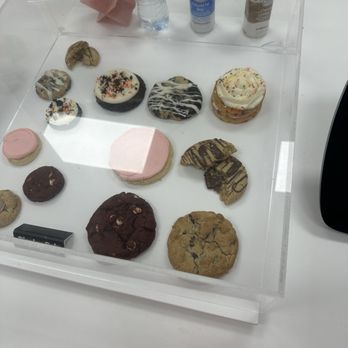 Crumbl - Chelsea - The display of cookies in the shop! - Bakeries Near Me - New York, New York