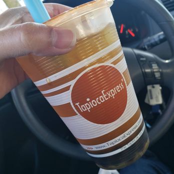 Tapioca Express - Regular mango green tea with boba - Coffee & Tea Near Me - Sacramento, California