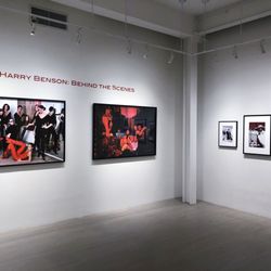 An installation shot of our Harry Benson exhibition "Behind the Scenes"