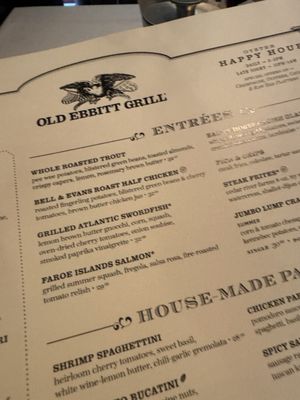 Menu photo 1 Old Ebbitt Grill Washington, DC, DC
