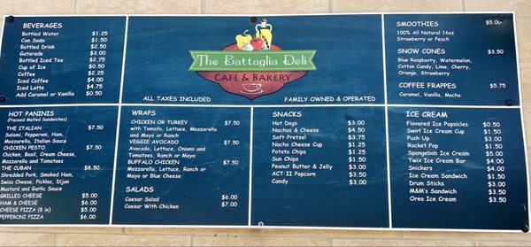 Menu photo 1 The Battaglia Deli Burlington, KY Menu photo 1 The Battaglia Deli Burlington, KY
