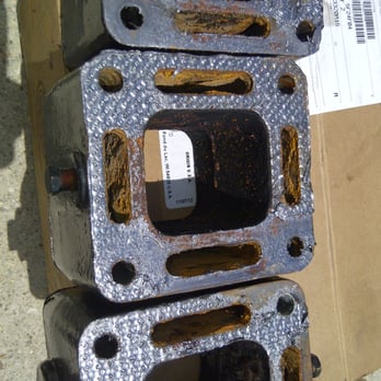 Seven Seas Yacht Services - The almost rusted shut risers Mike Weddell repainted outside and stuck back into my boat with new gaskets to fail again shortly after... - Boat Repair Near Me - Chester, Maryland Seven Seas Yacht Services - The almost rusted shut risers Mike Weddell repainted outside and stuck back into my boat with new gaskets to fail again shortly after... - Boat Repair Near Me - Chester, Maryland