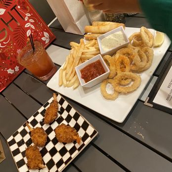 The Bridge - Panko Crispy Shrimp Calamari Cheese Rolls French Fries - New American Near Me - Winter Park, Florida The Bridge - Panko Crispy Shrimp Calamari Cheese Rolls French Fries - New American Near Me - Winter Park, Florida