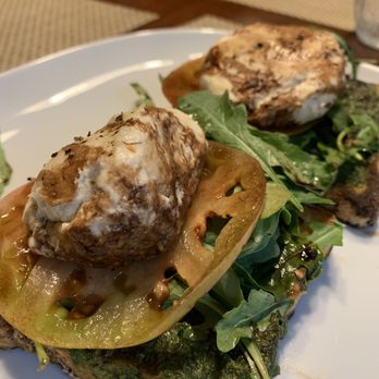 Flourish Plant-Based Kitchen - Mozzarella toast thing - Vegan Near Me - Portland, Oregon Flourish Plant-Based Kitchen - Mozzarella toast thing - Vegan Near Me - Portland, Oregon