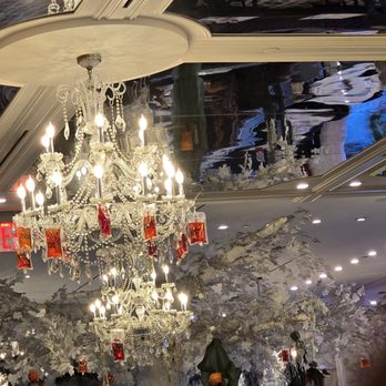 Sugar Factory - Queens - Chandelier with blood IV - Desserts Near Me - Jamaica, New York