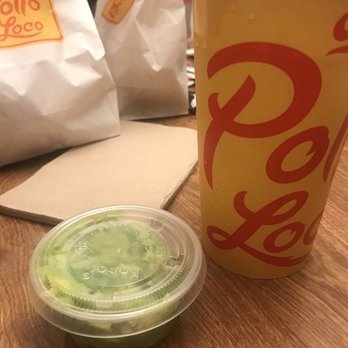 El Pollo Loco - Guacamole is small for a regular size. - Fast Food Near Me - Gilroy, California