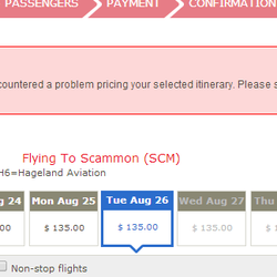 Ravn Alaska - Another week, another booking error on the Ravn website giving a number that leads to nowhere but a busy signal.