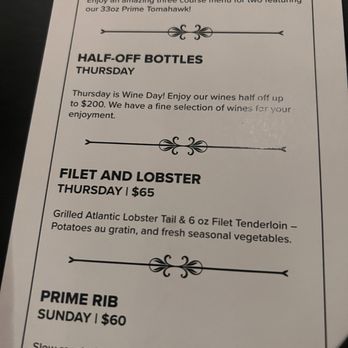 Nineteen 86 Steakhouse - Specials - Steakhouses Near Me - Glendale, Arizona Nineteen 86 Steakhouse - Specials - Steakhouses Near Me - Glendale, Arizona