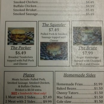 B&B Barbeque - the menu - Barbeque Near Me - Albany, Missouri