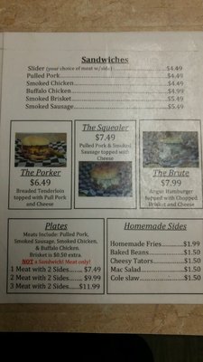 Menu photo 3 B&B Barbeque Albany, MO