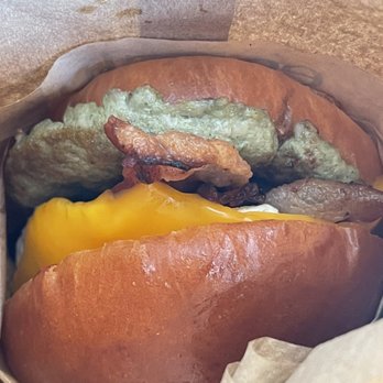 Eggslut - Bacon, Egg & Cheese with sausage - Breakfast & Brunch Near Me - Los Angeles, California Eggslut - Bacon, Egg & Cheese with sausage - Breakfast & Brunch Near Me - Los Angeles, California