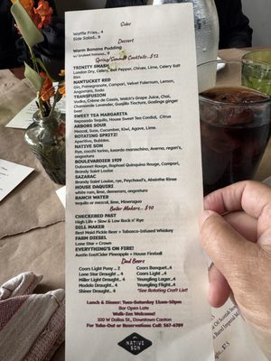 Menu photo 2 Native Son Family Restaurant Canton, TX Menu photo 2 Native Son Family Restaurant Canton, TX