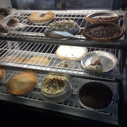 Curly's Chicken House - The pie display. It's not as dark as it looks in the photo.