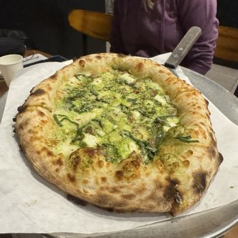 Solamente Pizza - PIZZA PESTO SAUSAGE - Pizza Near Me - Las Vegas, Nevada