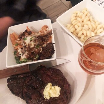 Sonder - Balt's bone-in ribeye with herb butter, poutine, and Mac-n-cheese! Everything was delicious! - Salad Near Me - Bakersfield, California Sonder - Balt's bone-in ribeye with herb butter, poutine, and Mac-n-cheese! Everything was delicious! - Salad Near Me - Bakersfield, California