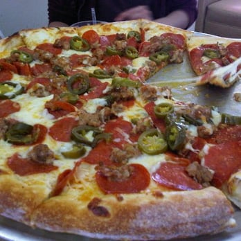 The Upper Crust Pizza - 3-topping pizza with olive oil - Pizza Near Me - Bishop, California