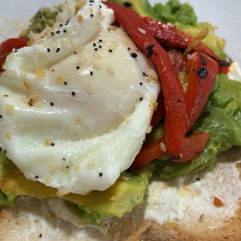 Berry & Butter Cafe - Ricotta, avocado toast with poached eggs. - Sandwiches Near Me - Bradley, Illinois Berry & Butter Cafe - Ricotta, avocado toast with poached eggs. - Sandwiches Near Me - Bradley, Illinois