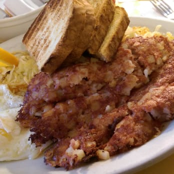 Twede's Cafe - 1 egg, hash browns, sourdough toast, and hash browns - American Near Me - North Bend, Washington