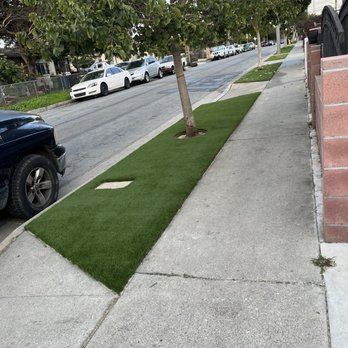 Stays Green Turf - Sidewalk turf install - Artificial Turf Near Me Stays Green Turf - Sidewalk turf install - Artificial Turf Near Me